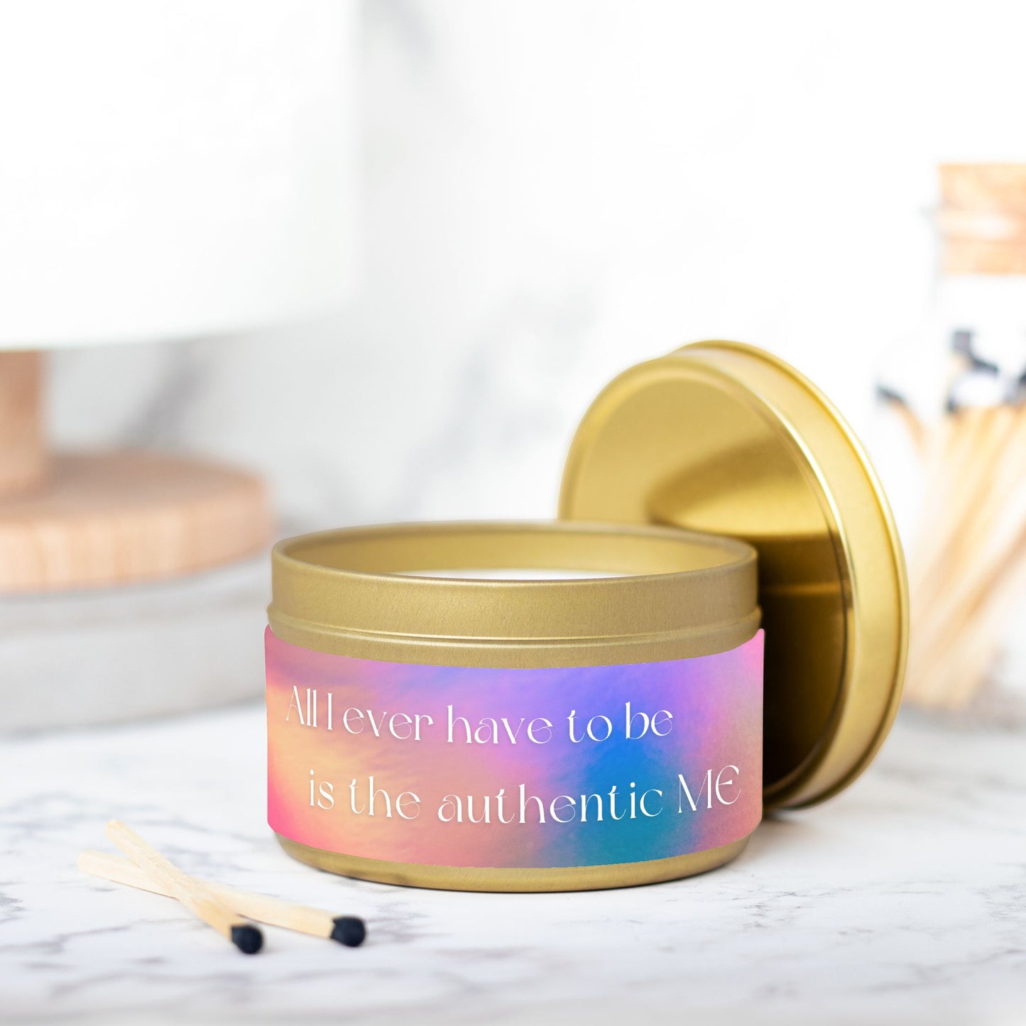 All I Ever Have To Be Is The Authentic ME 8 oz Candle Tin