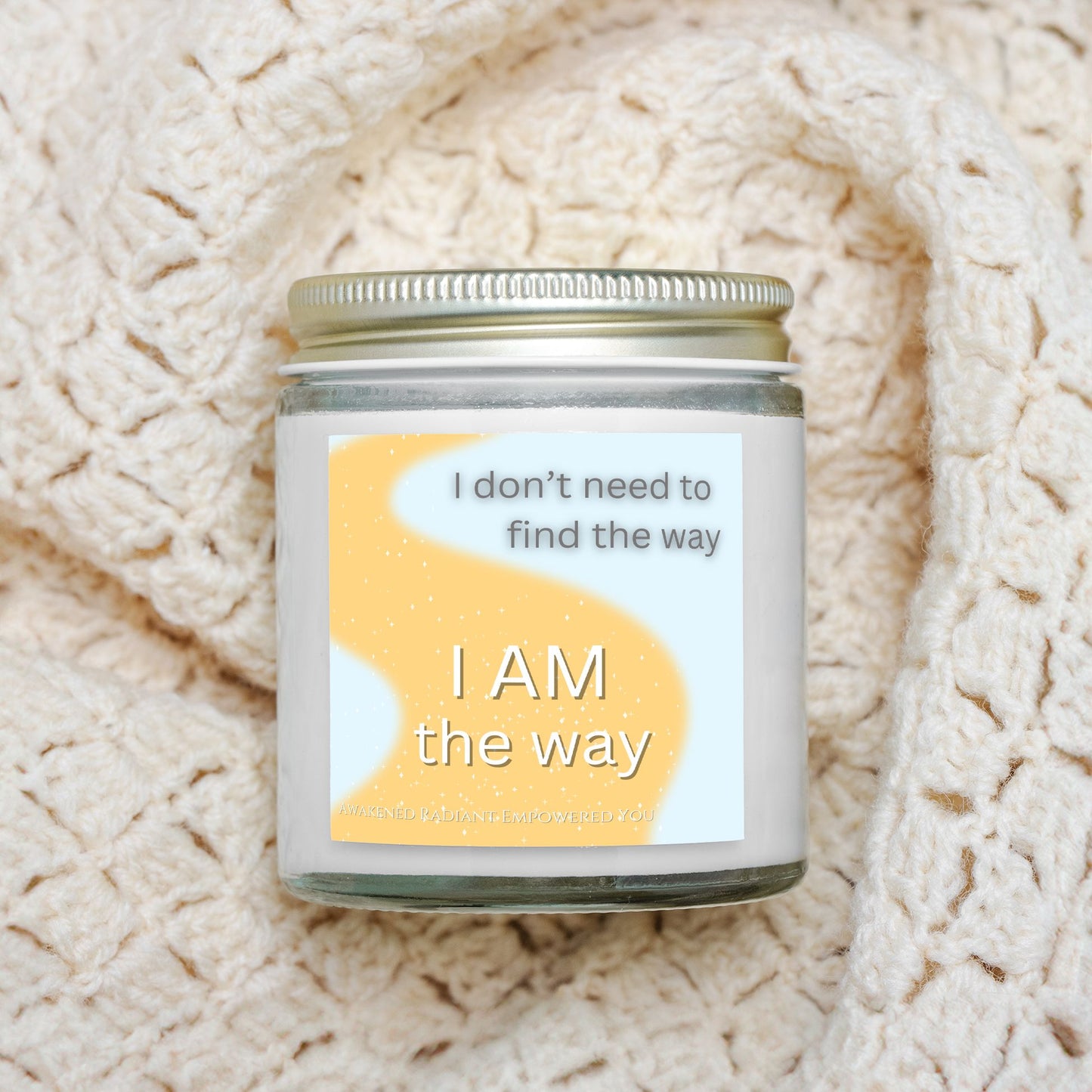 I AM the Way 4 oz Clear Jar Candle