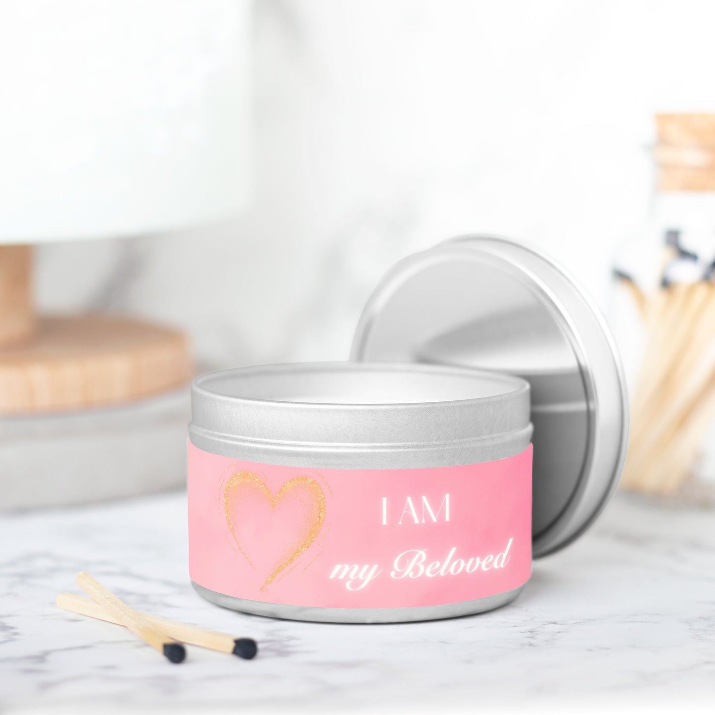 I AM My Beloved 8 oz Candle Tin