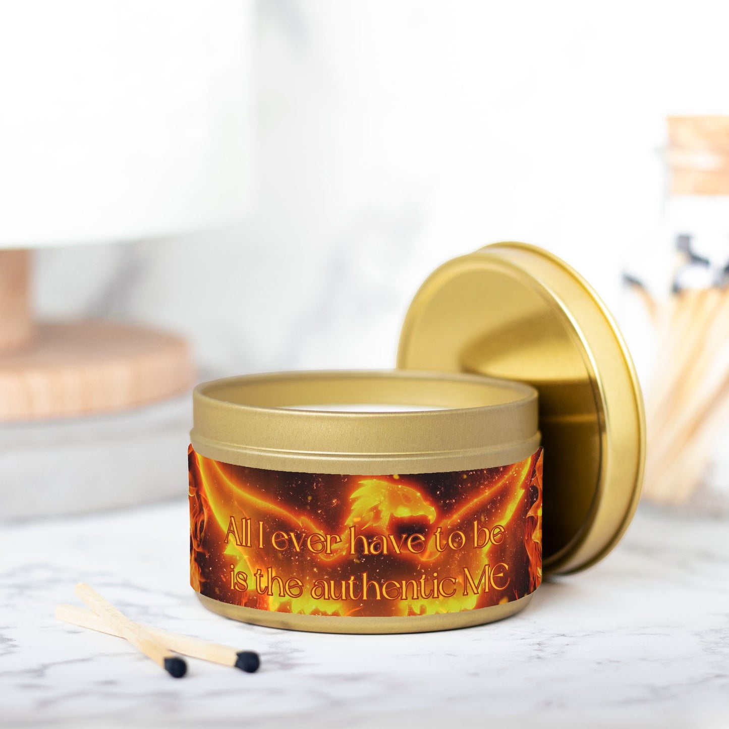 All I Ever Have To Be Is The Authentic ME 8 oz Candle Tin