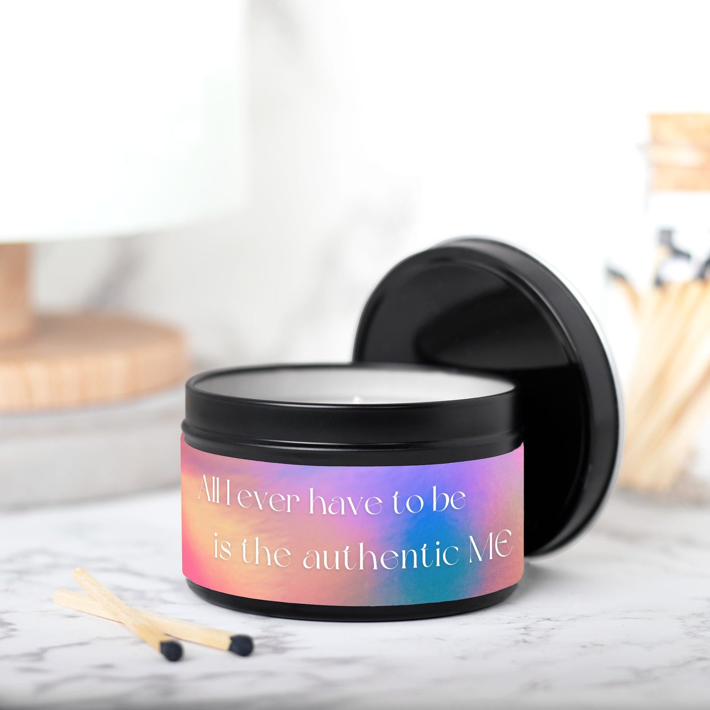 All I Ever Have To Be Is The Authentic ME 8 oz Candle Tin