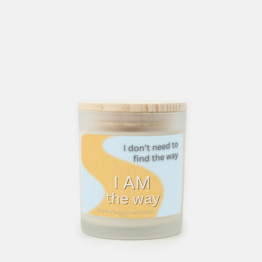 I AM the Way 9 oz Frosted Glass Candle