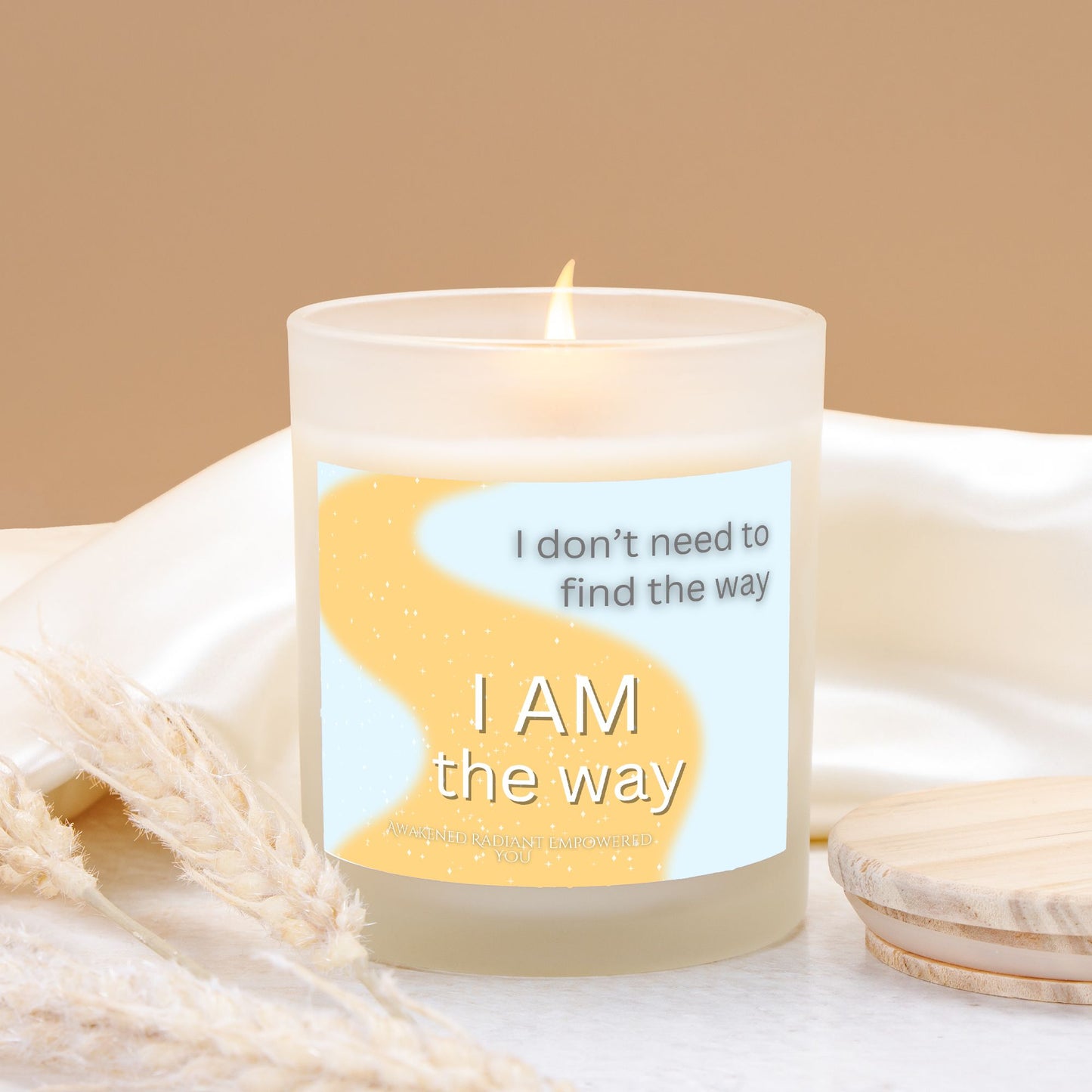 I AM the Way 9 oz Frosted Glass Candle